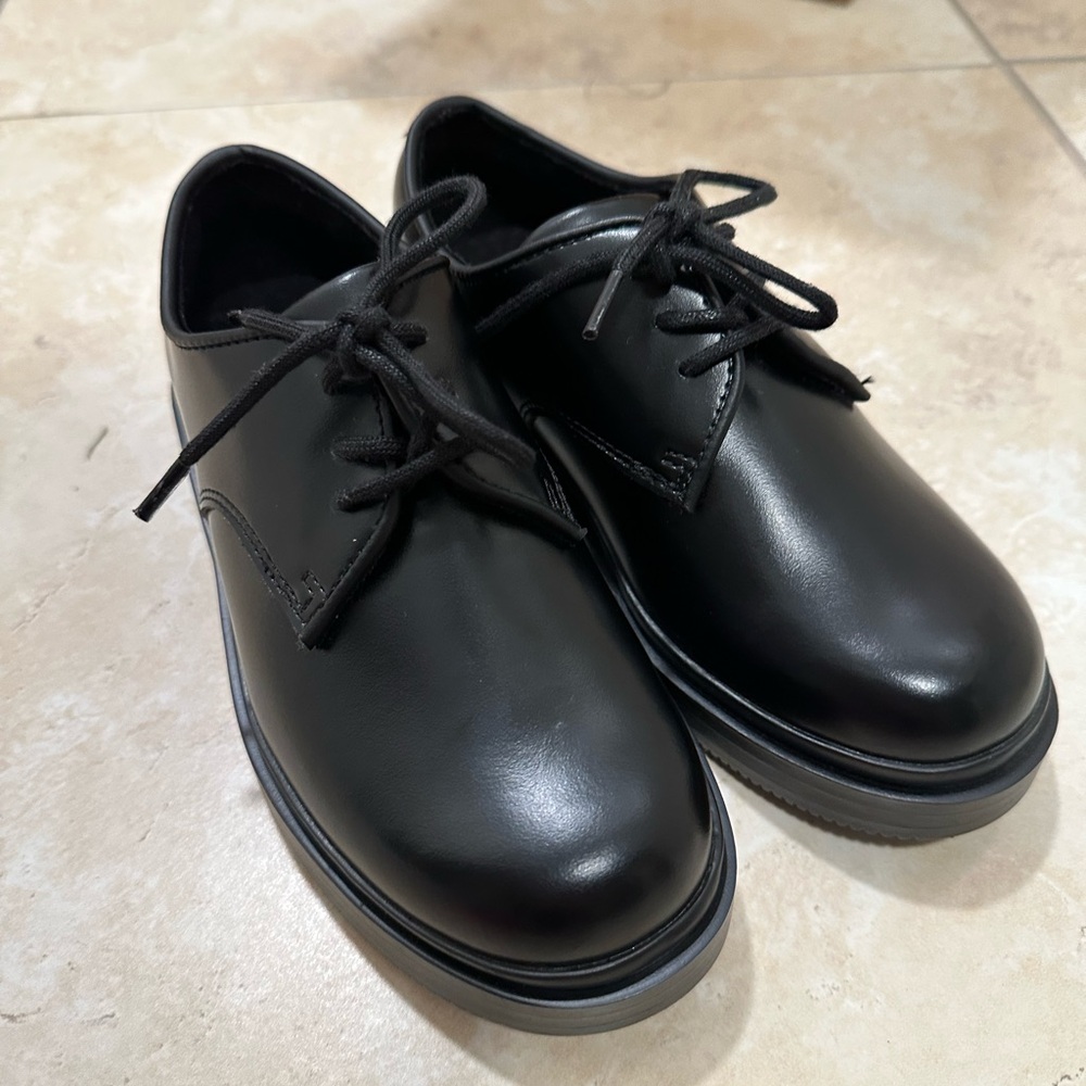Classic Black Boy’s Dress Shoes